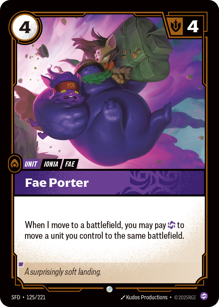 Fae Porter SFD-125/221 Normal Riftbound card