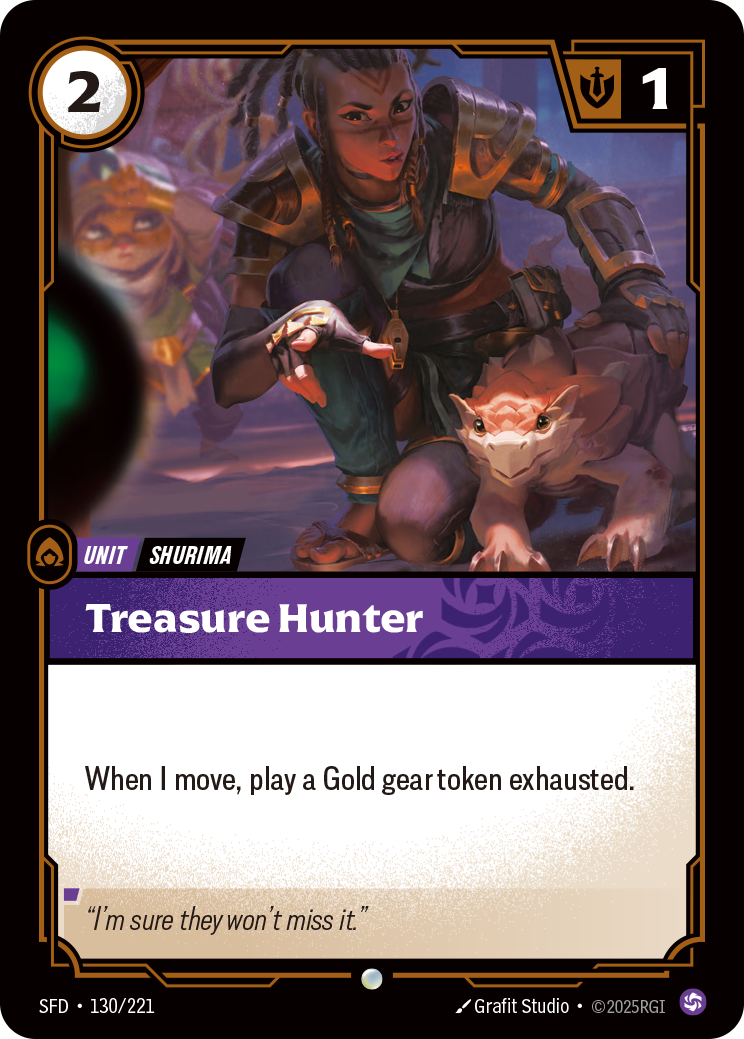 Treasure Hunter SFD-130/221 Normal Riftbound card
