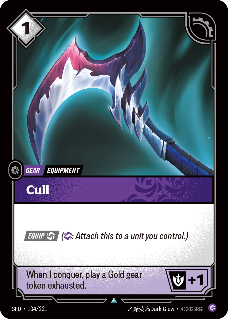 Cull SFD-134/221 Normal Riftbound card