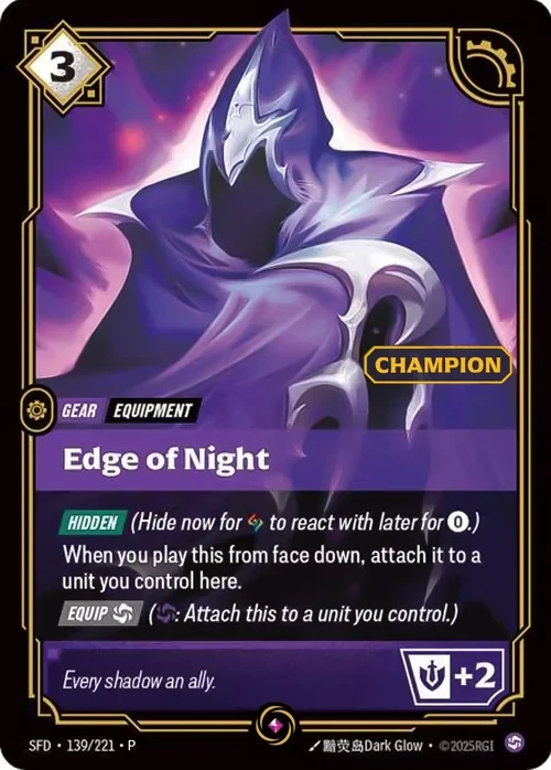 Edge of Night SFD-139/221-P-CP Normal Riftbound card