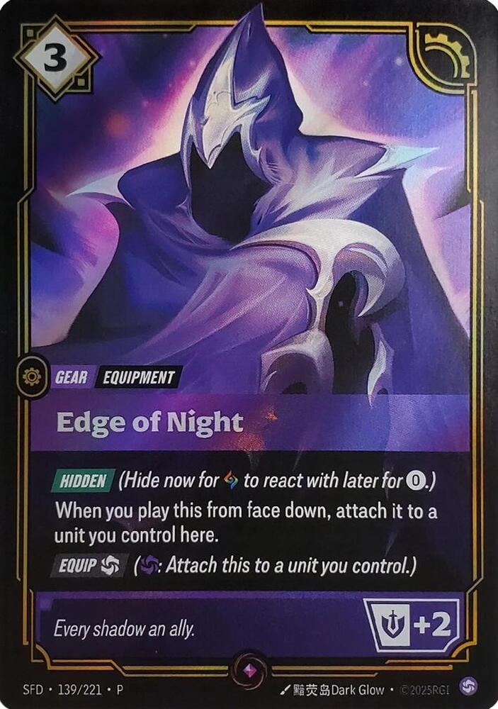 Edge of Night SFD-139/221-P-TOP Normal Riftbound card