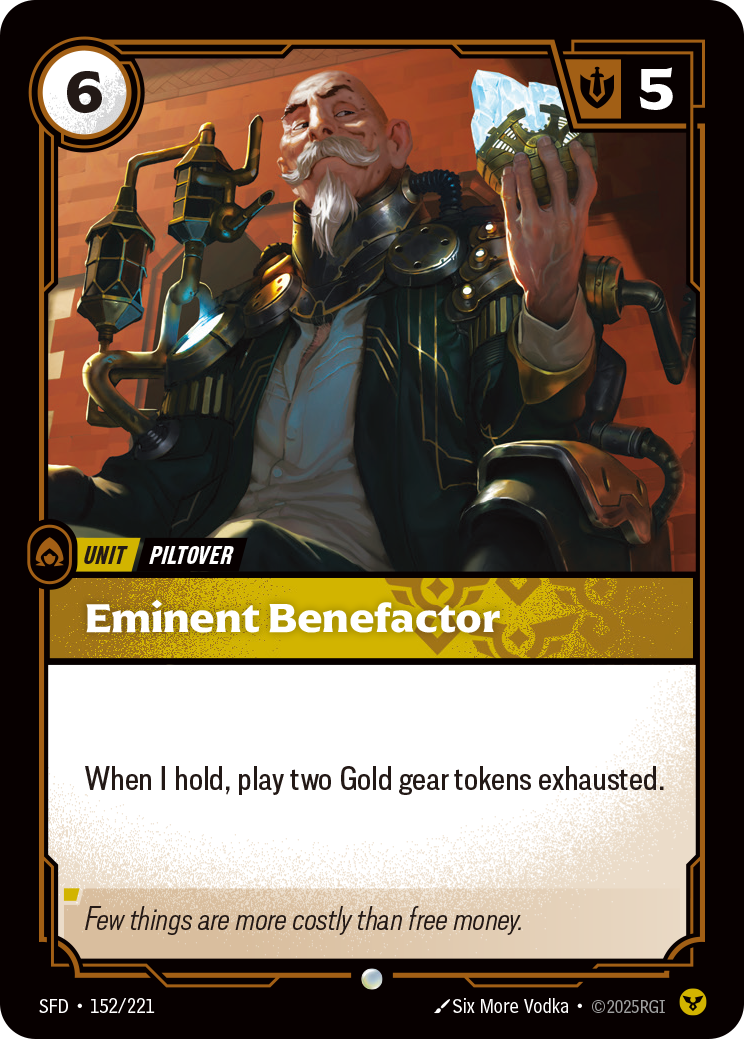Eminent Benefactor SFD-152/221 Normal Riftbound card