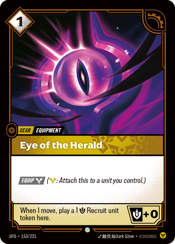 Eye of the Herald SFD-153/221 Normal Riftbound card