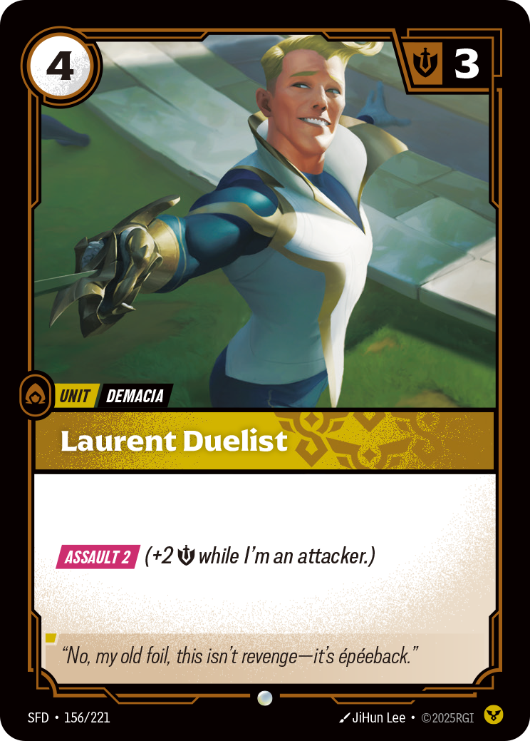 Laurent Duelist SFD-156/221 Normal Riftbound card