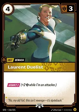 Laurent Duelist SFD-156-NN Foil Riftbound card