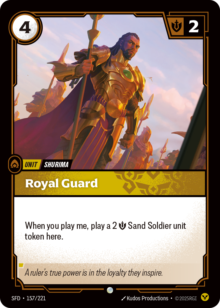 Royal Guard SFD-157/221 Normal Riftbound card