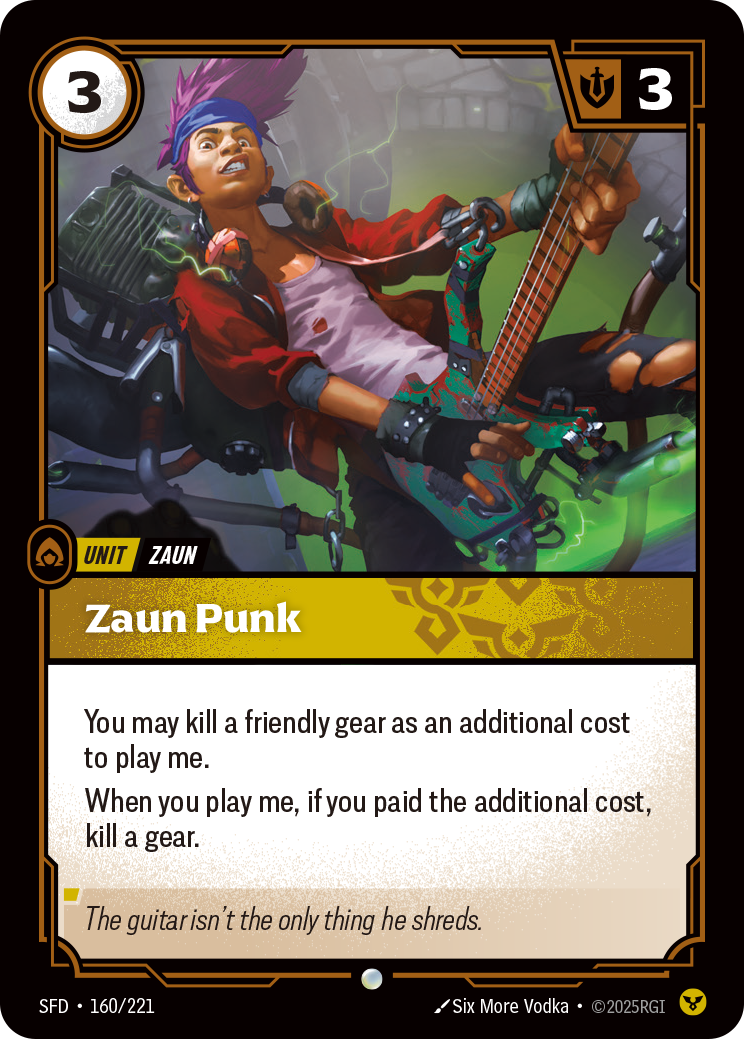 Zaun Punk SFD-160/221 Normal Riftbound card