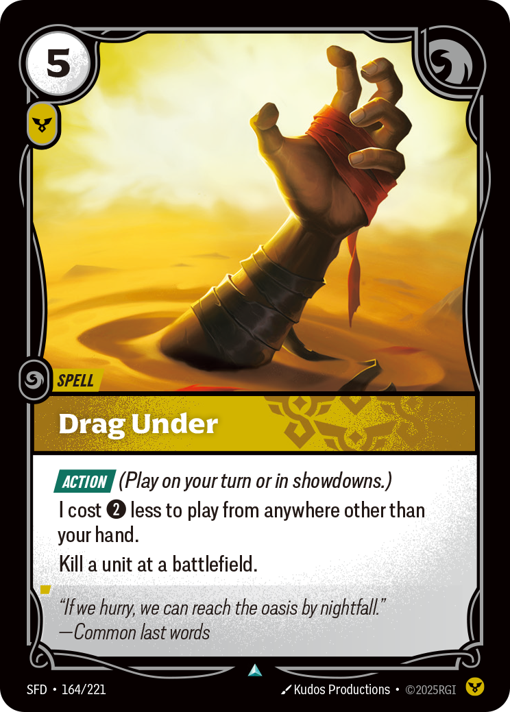Drag Under SFD-164/221 Normal Riftbound card