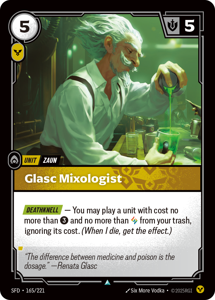 Glasc Mixologist SFD-165/221 Normal Riftbound card