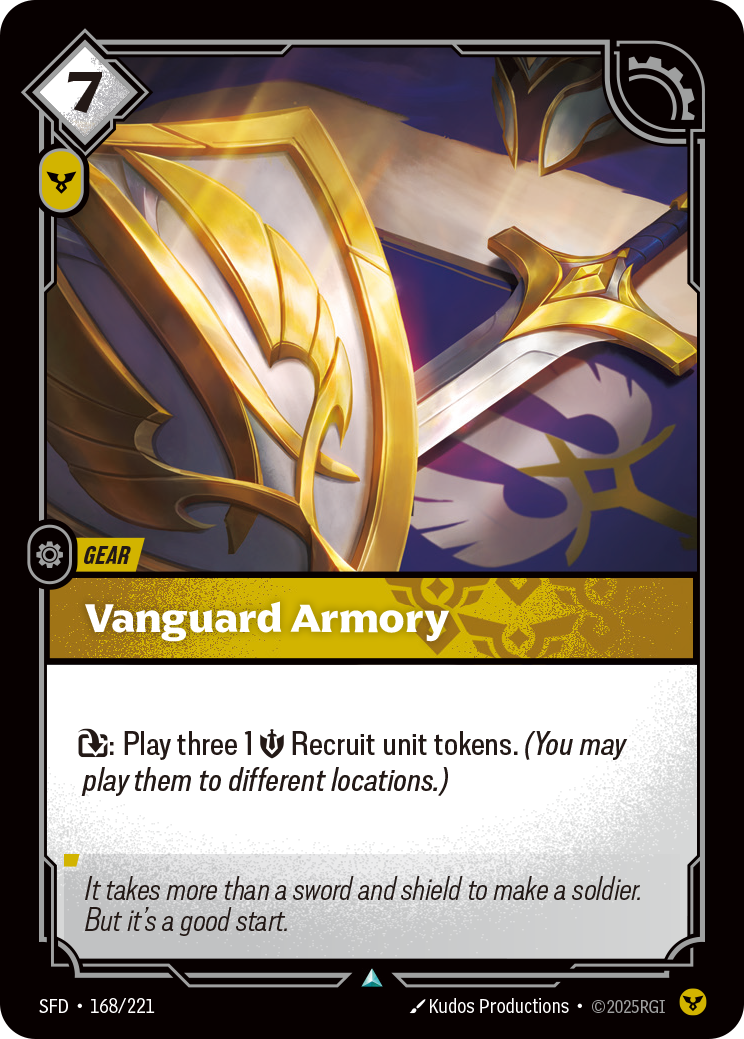 Vanguard Armory SFD-168/221 Normal Riftbound card