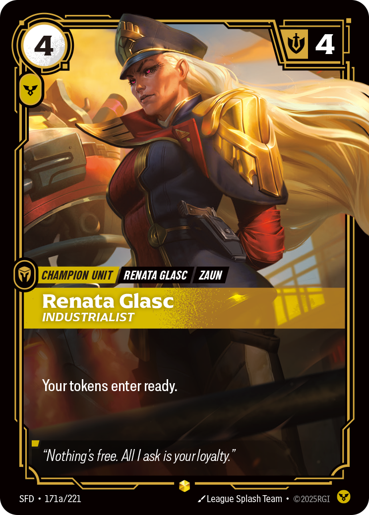 Renata Glasc, Industrialist SFD-171a/221 Alternate Art Riftbound card
