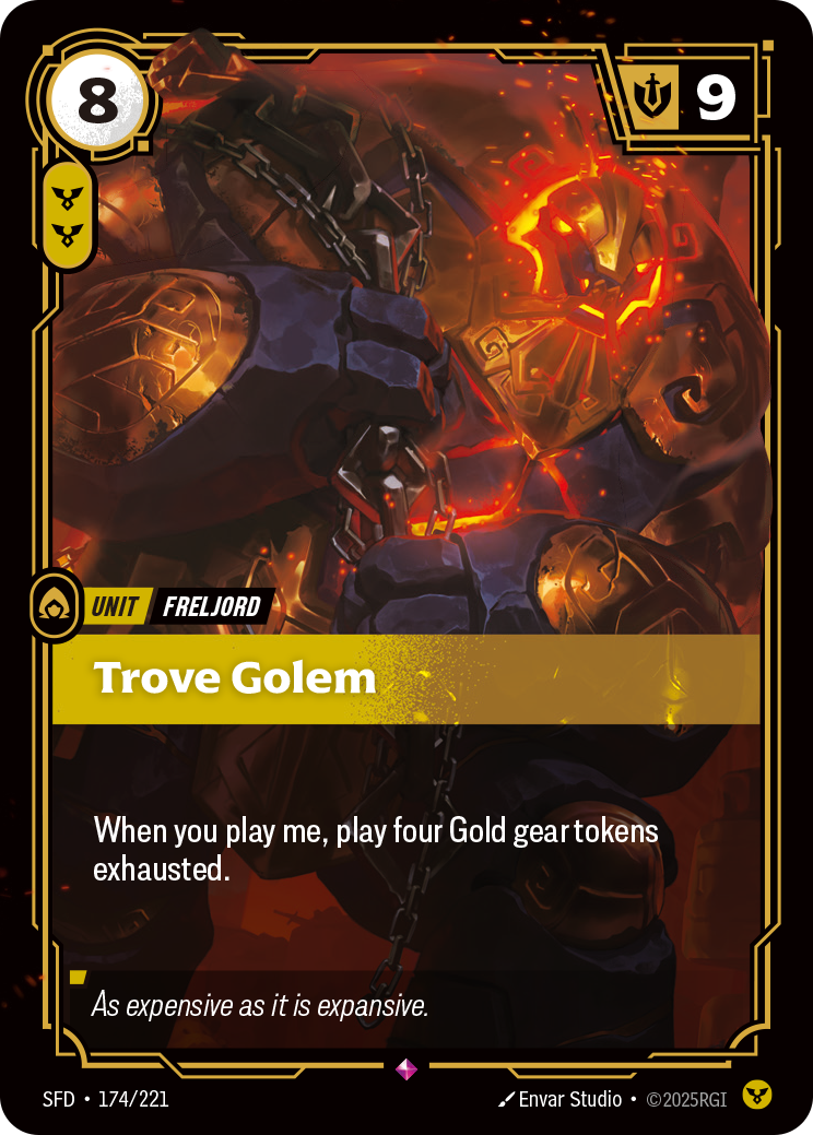 Trove Golem SFD-174/221 Normal Riftbound card