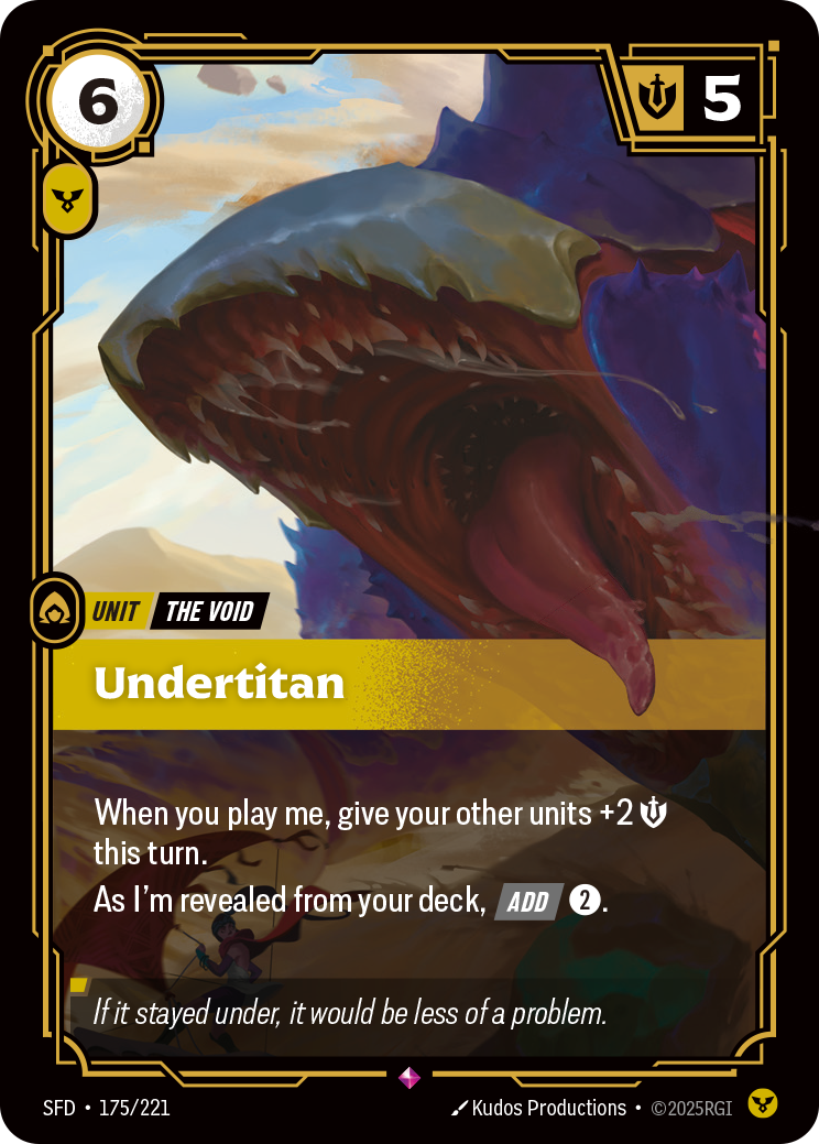 Undertitan SFD-175/221 Normal Riftbound card