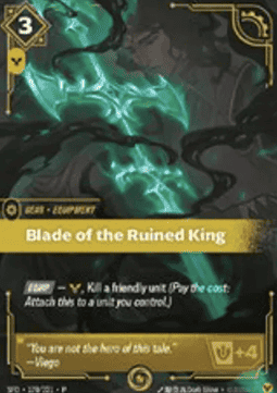 Blade of the Ruined King SFD-178/221-P-T8 Normal Riftbound card