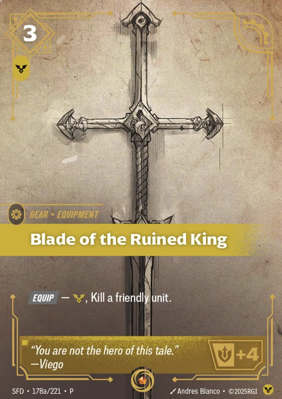 Blade of the Ruined King SFD-178a/221-P-CP Normal Riftbound card