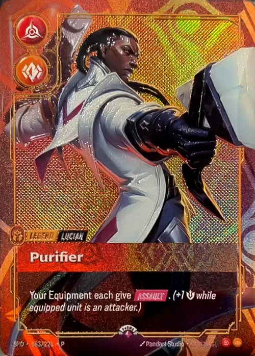 Purifier SFD-183/221-P-BEST Foil Riftbound card