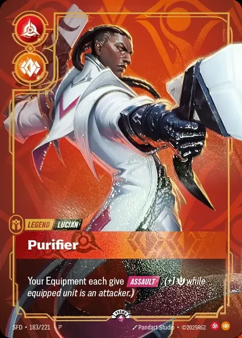 Purifier SFD-183/221-P-PRIZE Normal Riftbound card