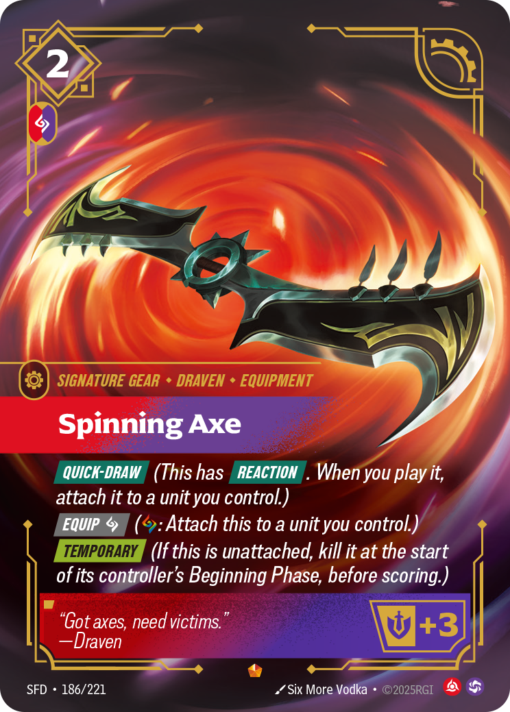 Spinning Axe SFD-186/221 Normal Riftbound card