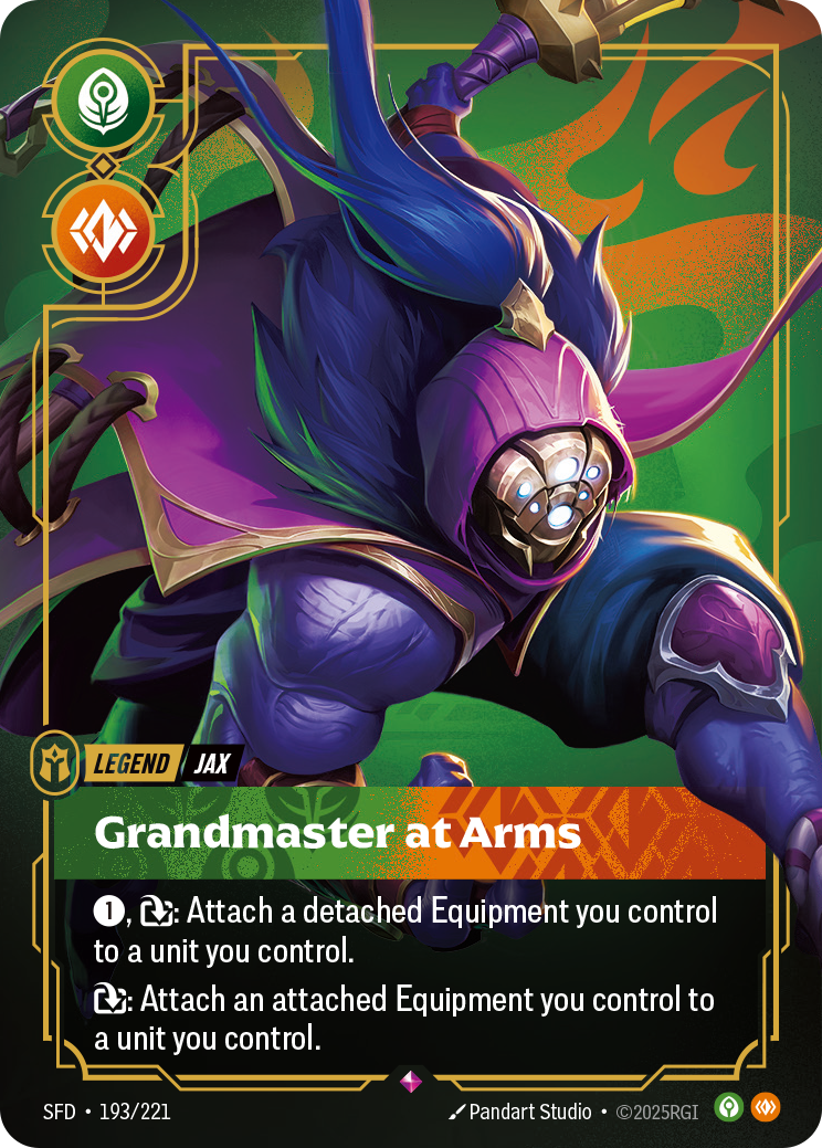 Grandmaster at Arms SFD-193/221 Normal Riftbound card