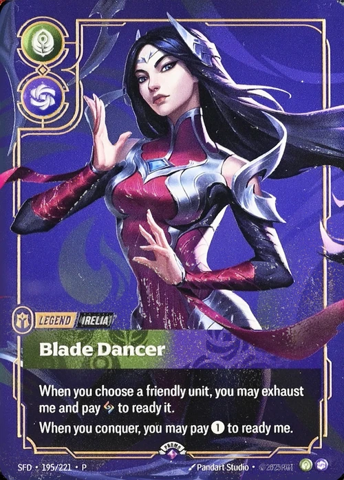 Blade Dancer SFD-195/221-P-PRIZE Normal Riftbound card
