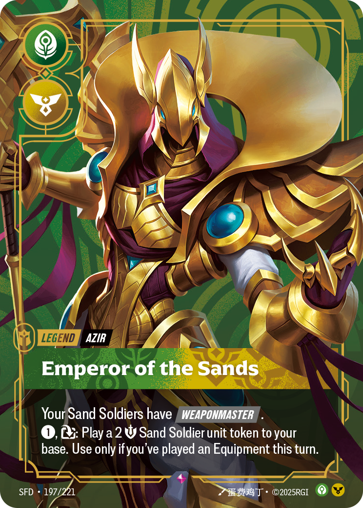 Emperor of the Sands SFD-197/221 Normal Riftbound card
