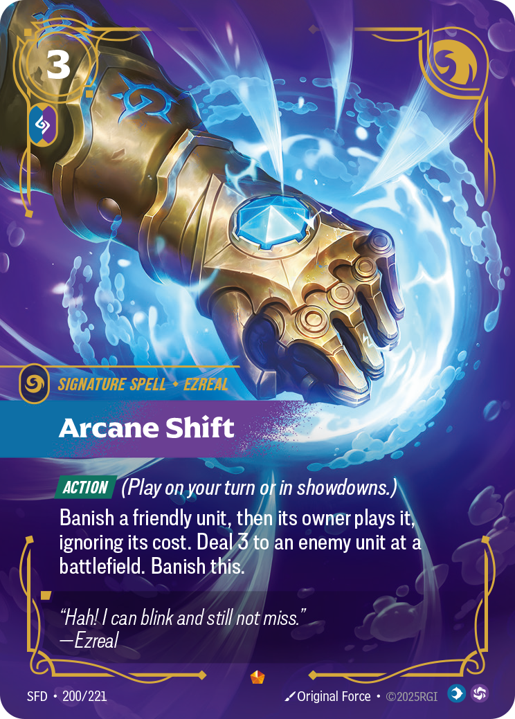 Arcane Shift SFD-200/221 Normal Riftbound card