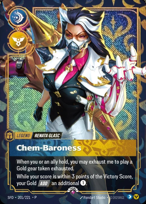 Chem-Baroness SFD-201/221-P-BEST Foil Riftbound card