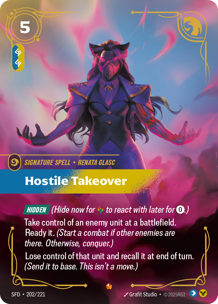 Hostile Takeover SFD-202/221 Normal Riftbound card