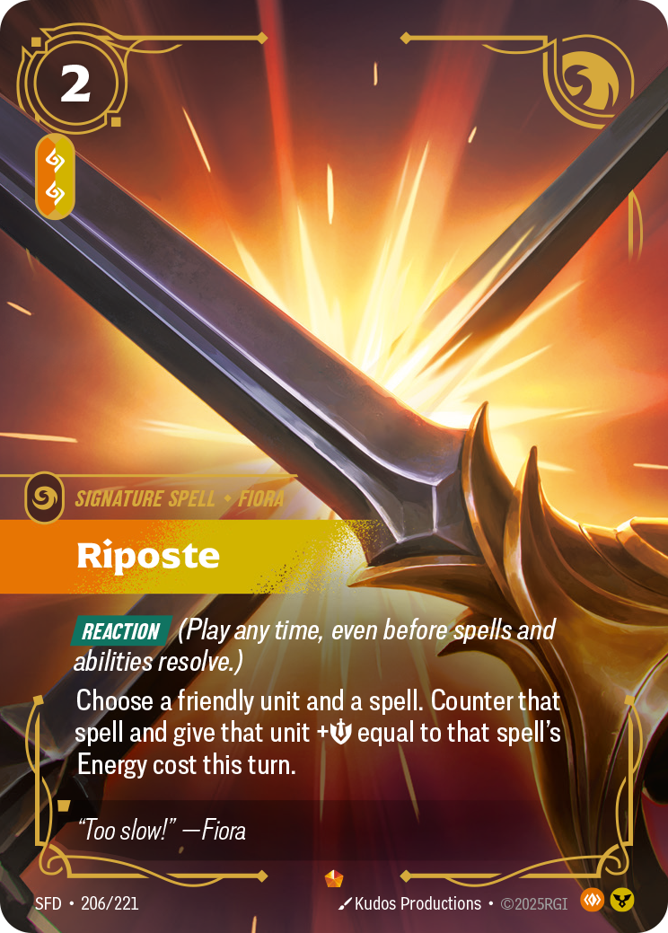 Riposte SFD-206/221 Normal Riftbound card