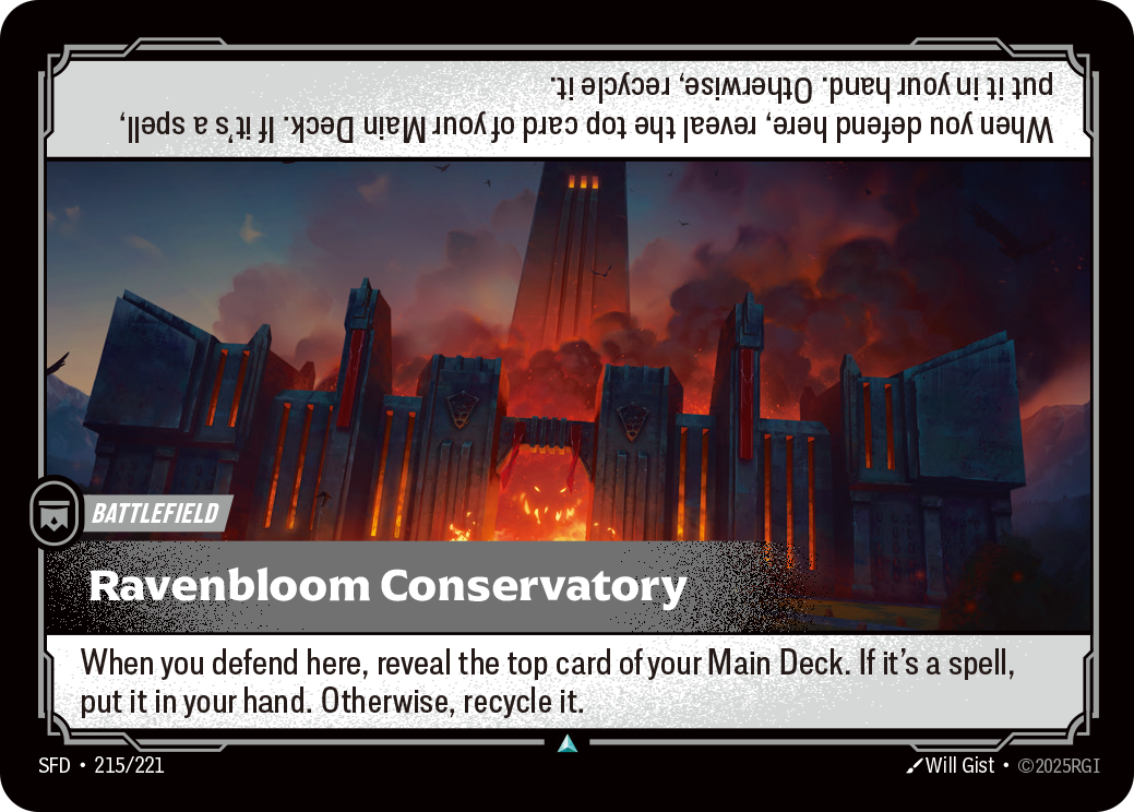 Ravenbloom Conservatory SFD-215/221 Normal Riftbound card