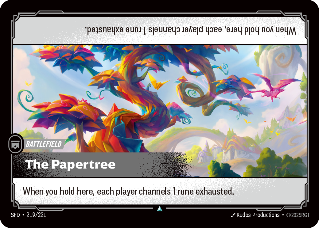 The Papertree SFD-219/221 Normal Riftbound card