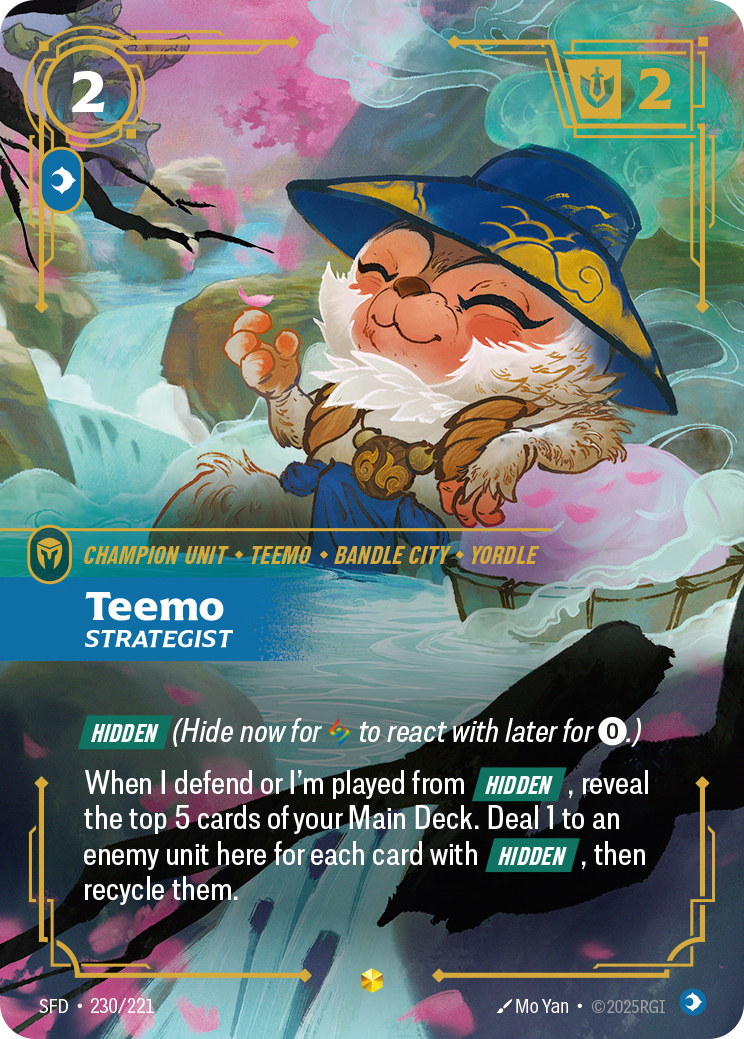 Teemo, Strategist SFD-230/221 Alternate Art Riftbound card