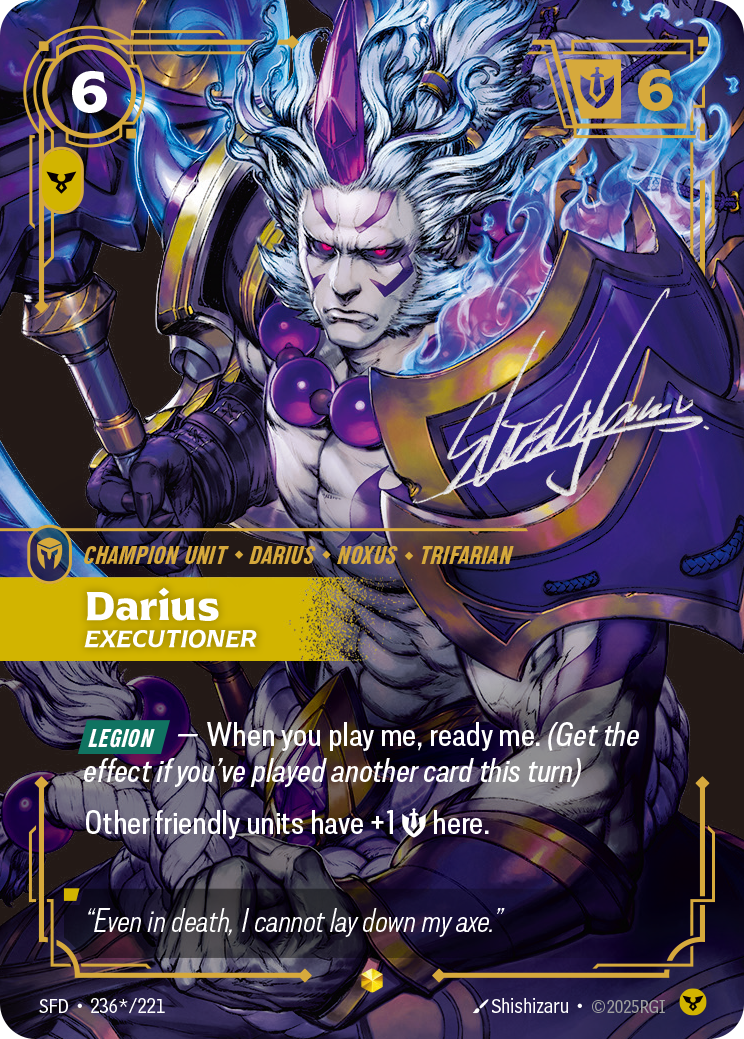 Darius, Executioner Signed thumbnail