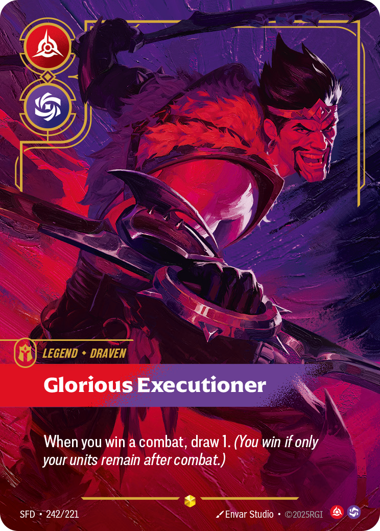 Glorious Executioner SFD-242/221 Alternate Art Riftbound card
