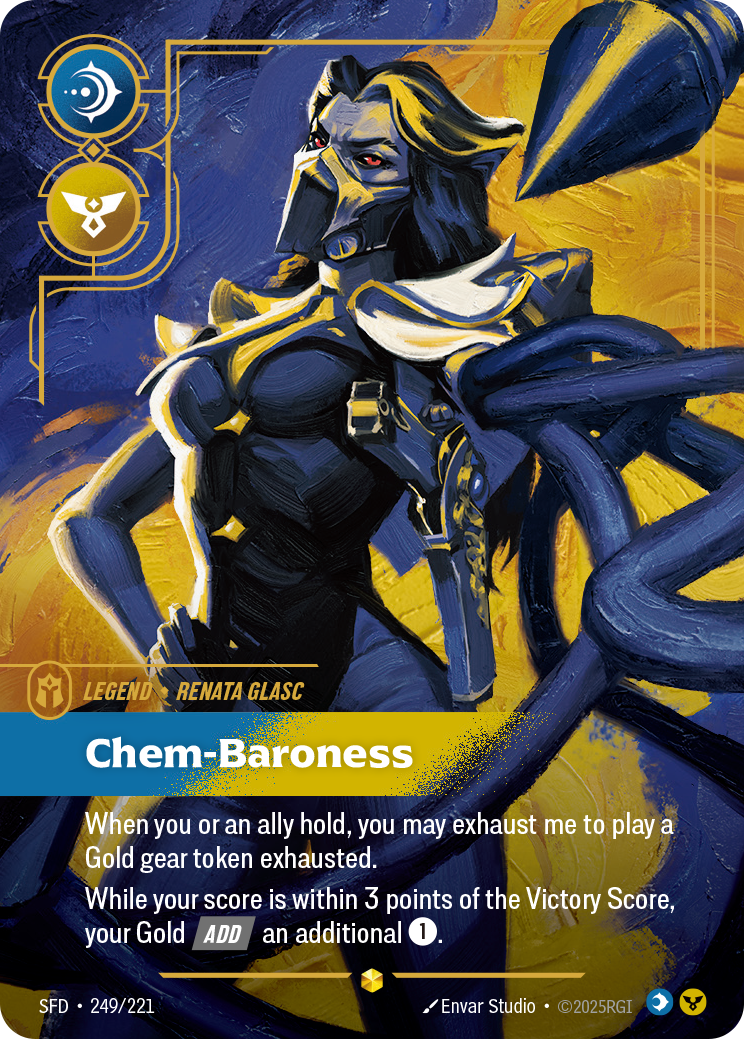 Chem-Baroness SFD-249/221 Alternate Art Riftbound card
