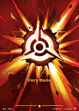Fury Rune SFD-R01a-CN Alternate Art Riftbound card