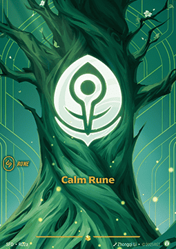 Calm Rune SFD-R02a-CN Alternate Art Riftbound card