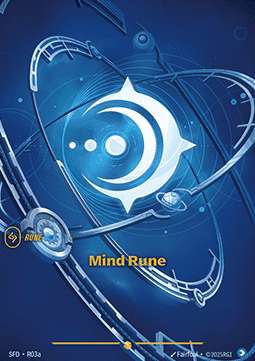 Mind Rune SFD-R03a Alternate Art Riftbound card