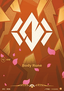 Body Rune SFD-R04b Foil Riftbound card