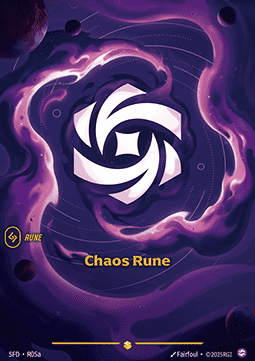 Chaos Rune SFD-R05a Alternate Art Riftbound card