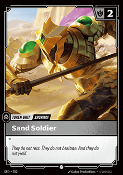 Sand Soldier SFD-T02 Normal Riftbound card