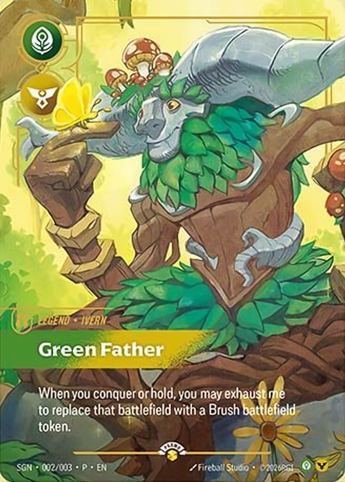 Green Father SGN-002/003-P Foil Riftbound card