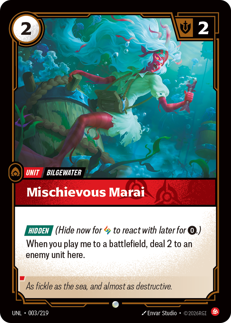Mischievous Marai UNL-003/219 Normal Riftbound card