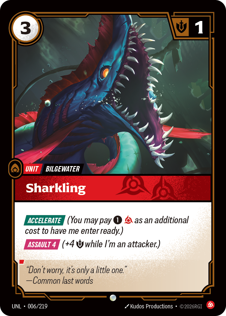 Sharkling UNL-006/219 Normal Riftbound card