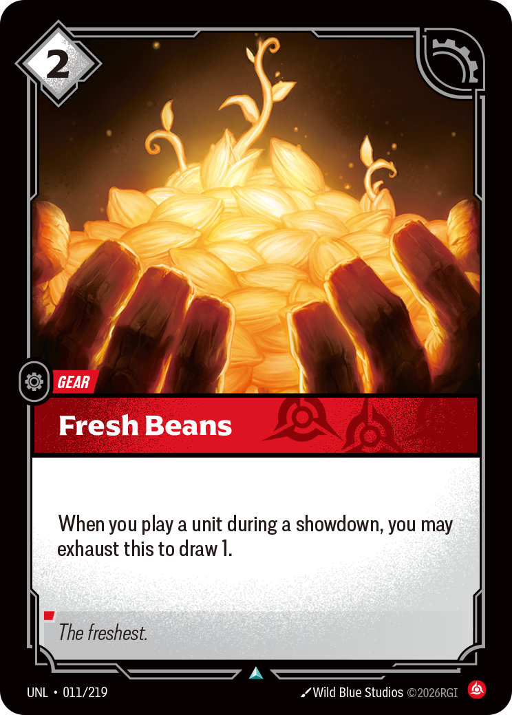 Fresh Beans UNL-011/219 Normal Riftbound card