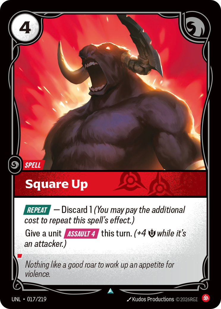 Square Up UNL-017/219 Normal Riftbound card