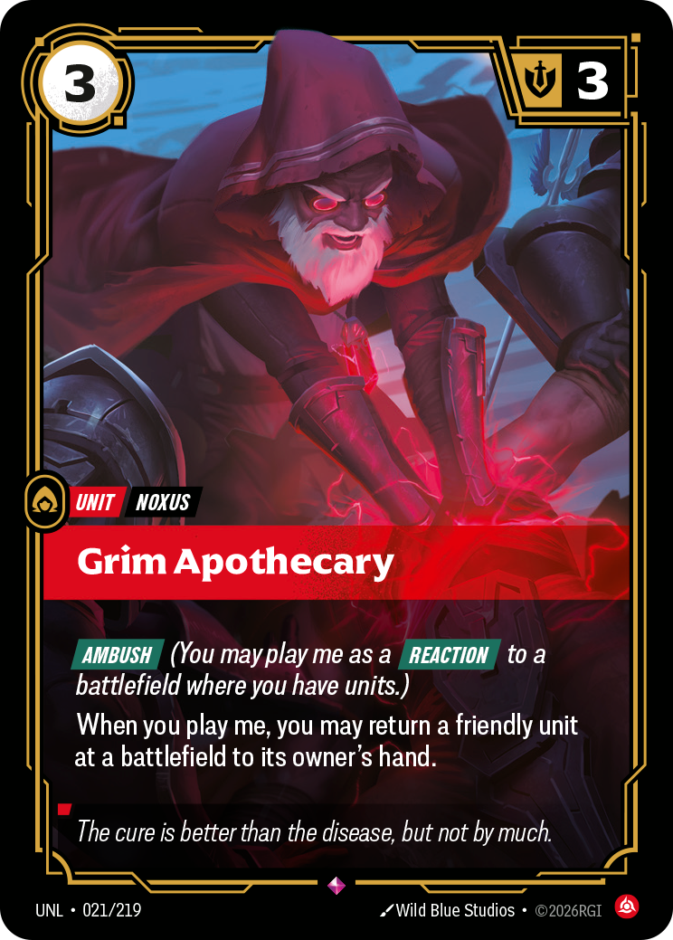 Grim Apothecary UNL-021/219 Normal Riftbound card
