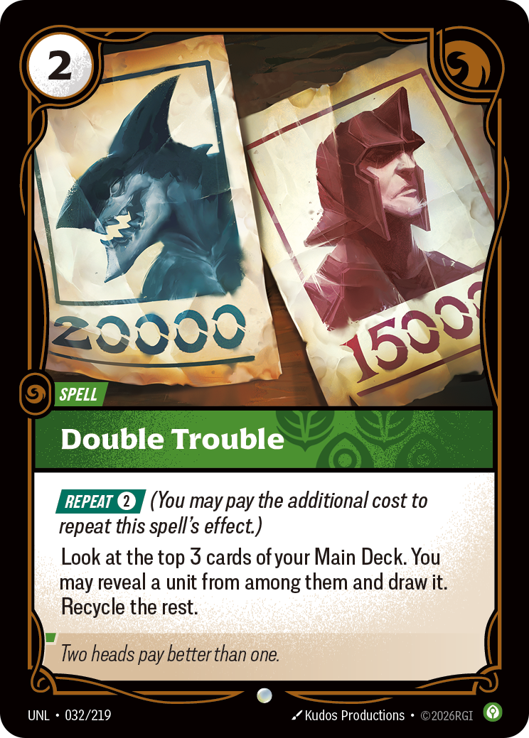 Double Trouble UNL-032/219 Normal Riftbound card