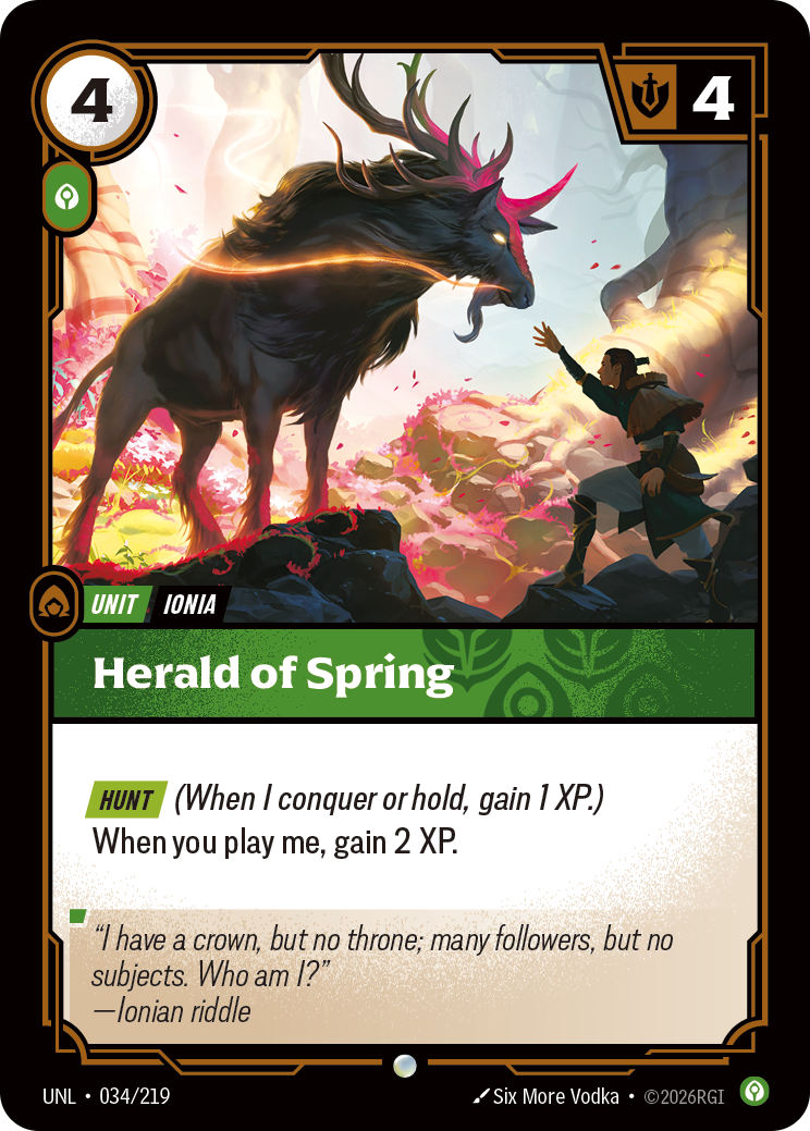 Herald of Spring UNL-034/219 Normal Riftbound card
