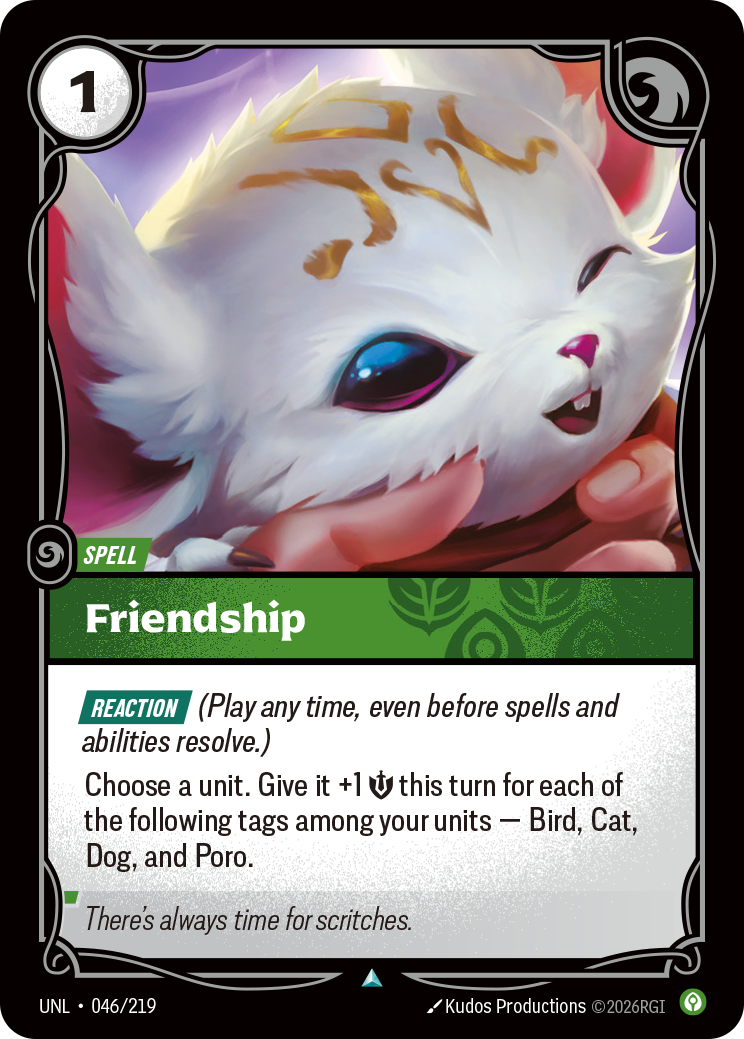 Friendship UNL-046/219 Normal Riftbound card